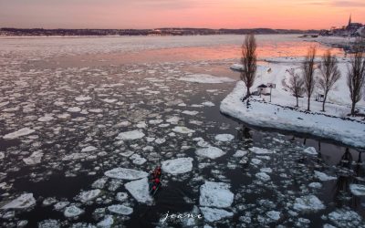 Canot à glace à Québec