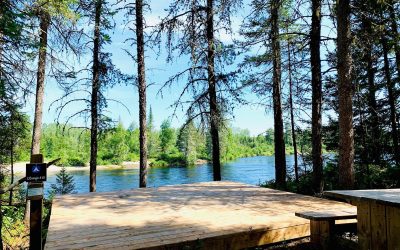 Camping sauvage au Parc régional des Grandes-Rivières du lac Saint-Jean