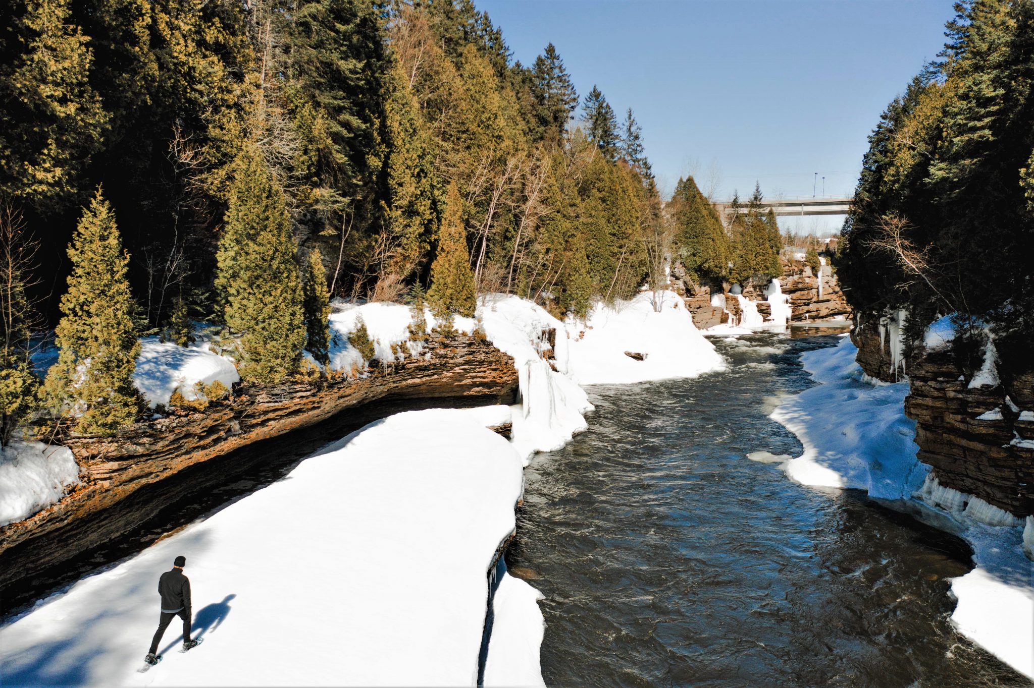 Parc naturel régional de Portneuf en hiver • Au Québ