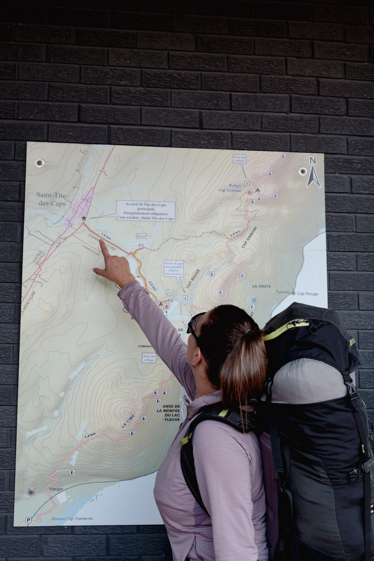 Préparation du parcours sur une carte