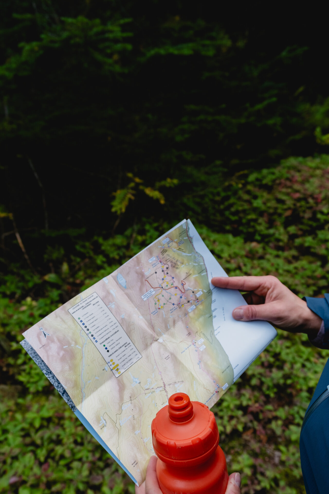 Lecture de la carte en randonnée