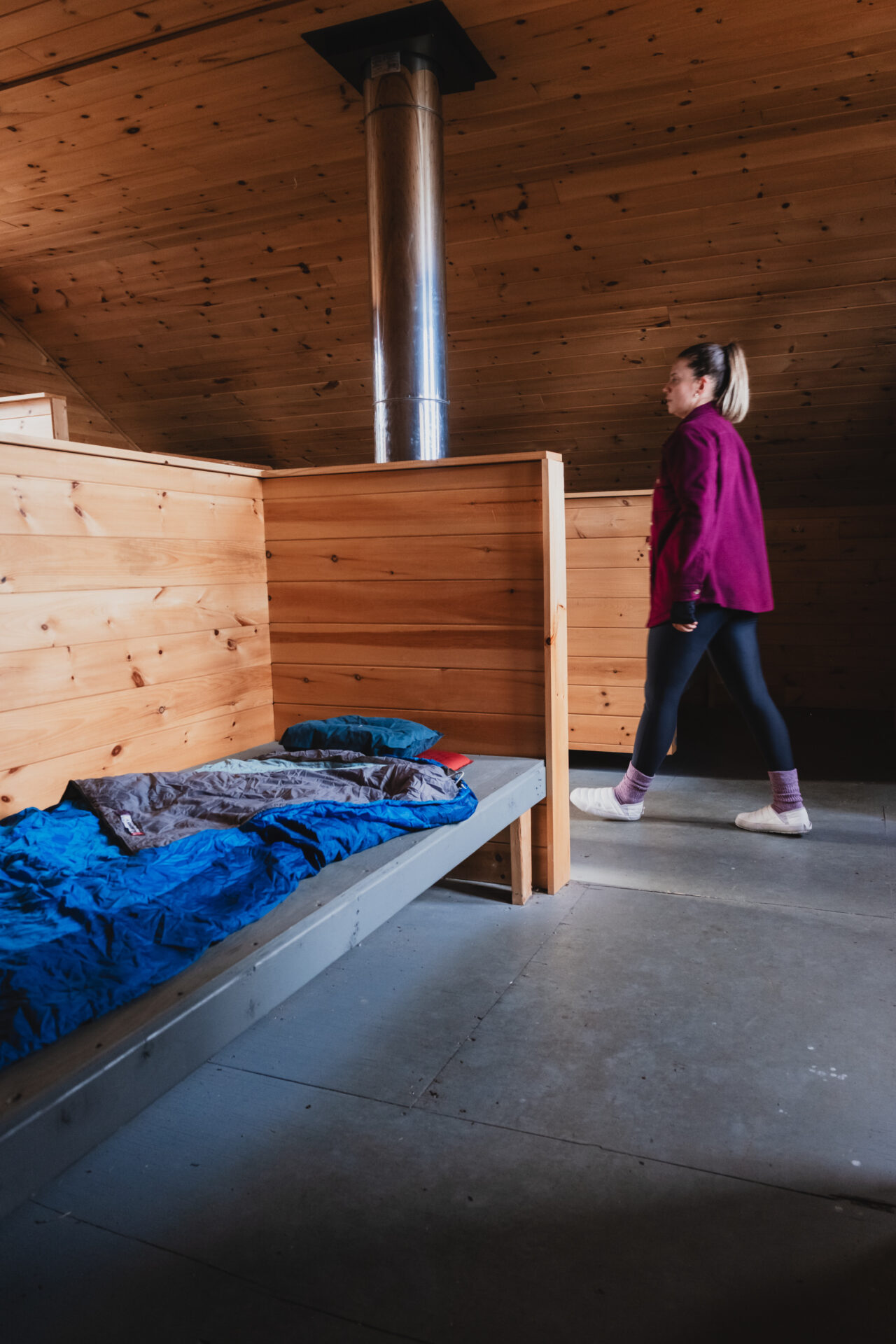 Espace pour dormir au refuge