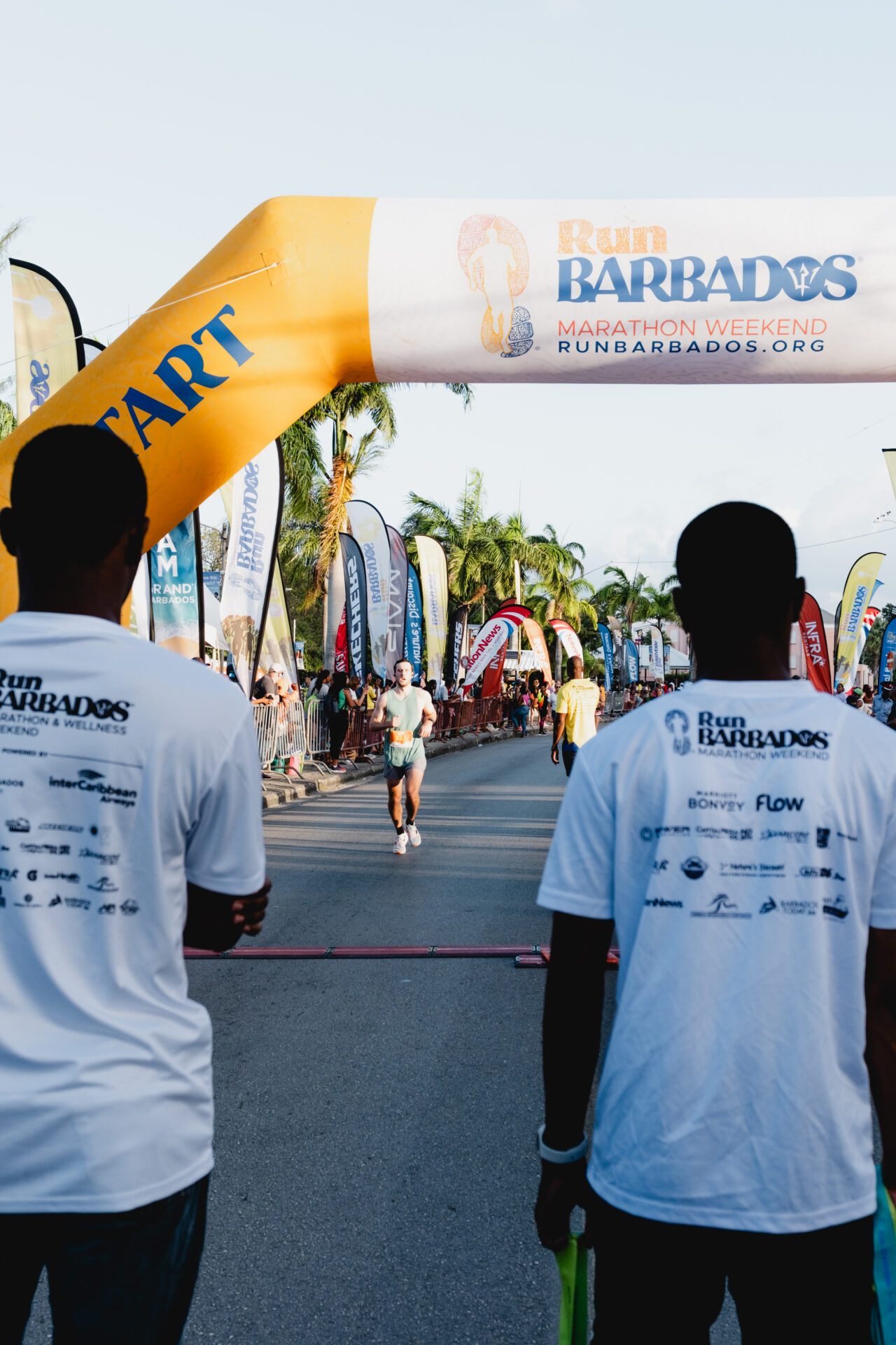 Arche de départ du Run Barbados Arche de départ du Run Barbados